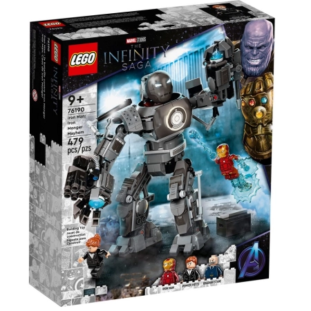 LEGO Marvel 76190 Iron Man Zadyma z Iron Mongerem